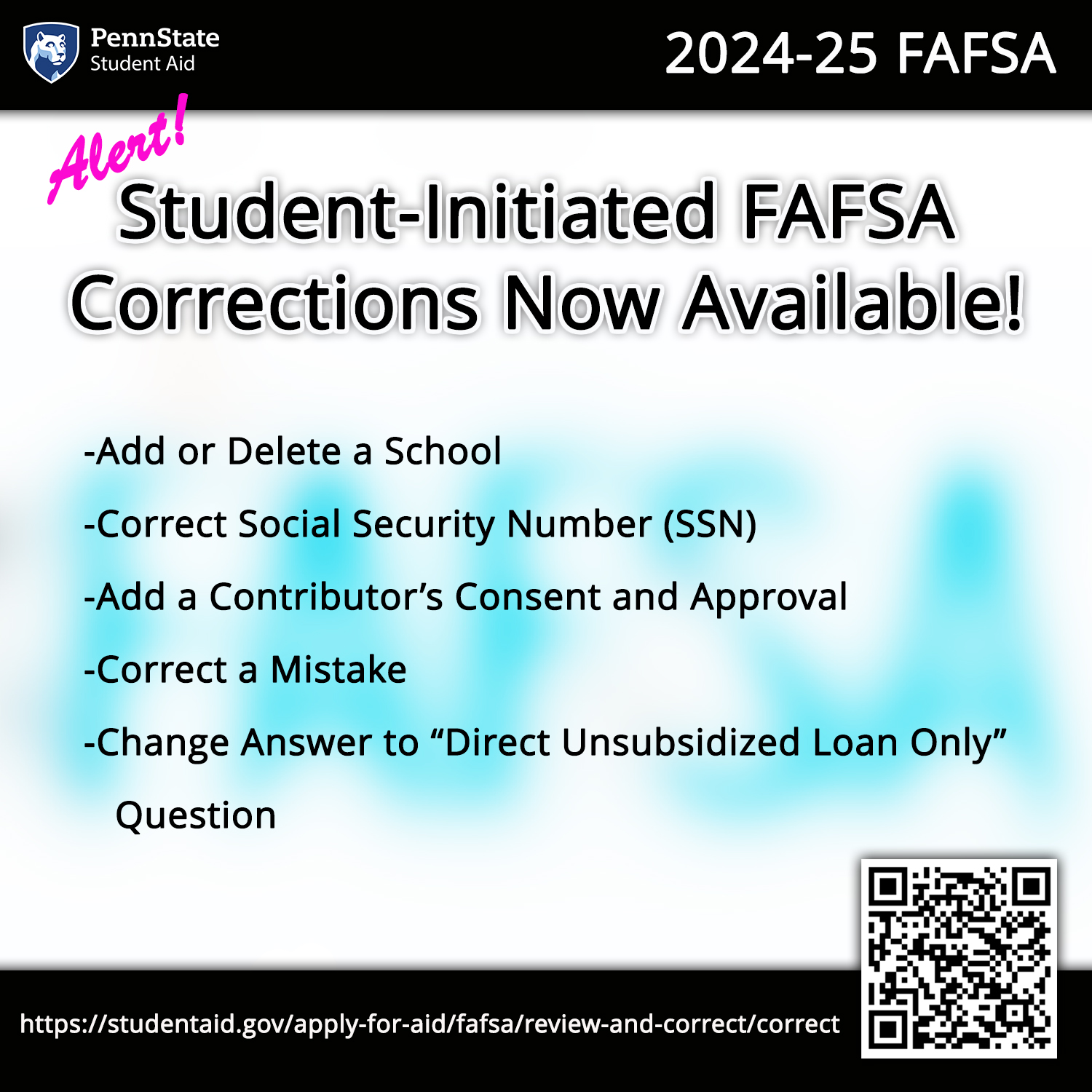 FAFSA website image.