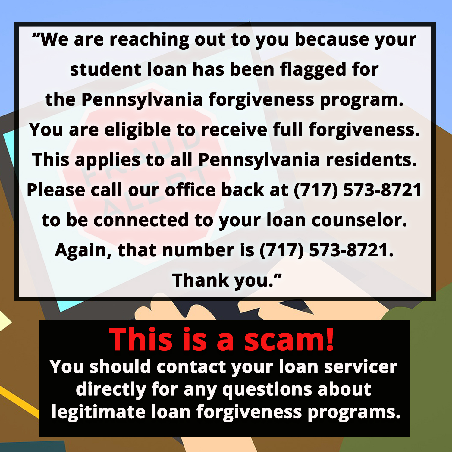 Contact your loan servicer regarding repayment or forgiveness programs.